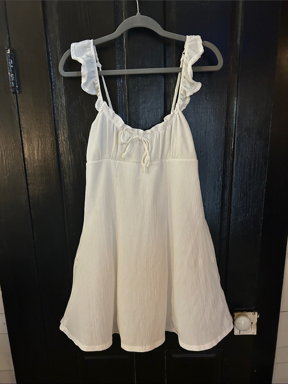 NWOT | White Ruffled Strap Sundress